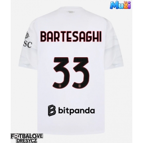 AC Milan Davide Bartesaghi #33 Venkovní Dres 2026-27 Krátký Rukáv AC Milan Davide Bartesaghi #33 Venkovní Dres 2026-27 Krátký Rukáv